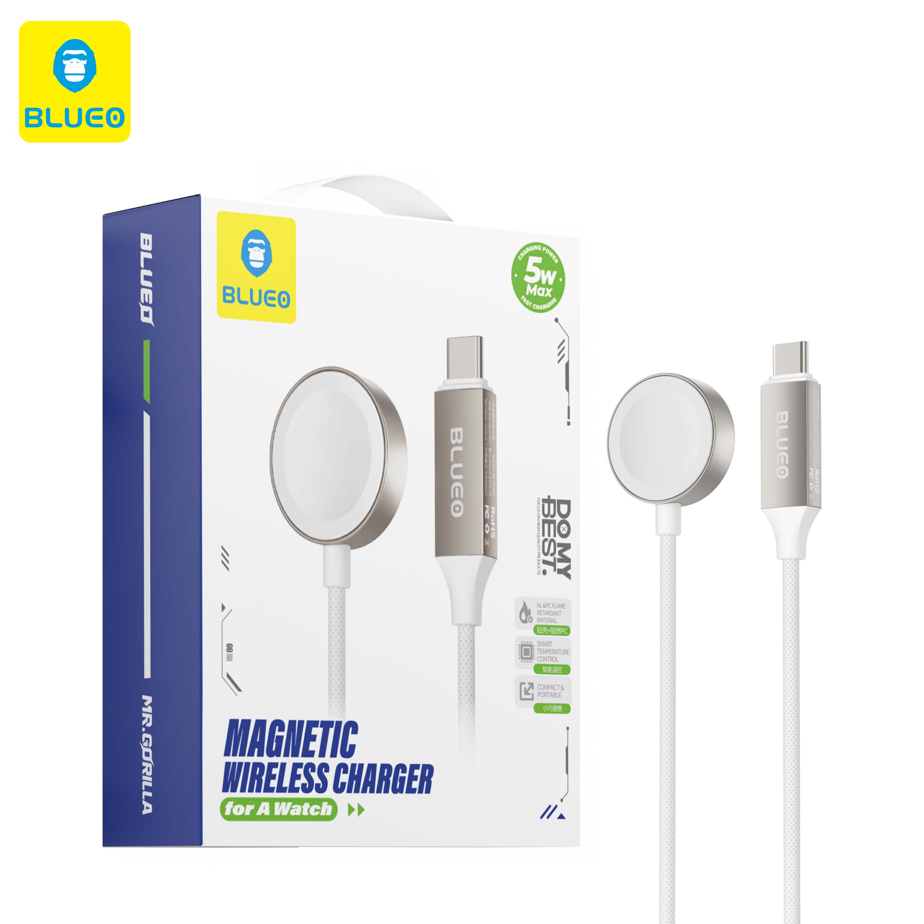 کابل شارژ اپل واچ Blueo بلو Magnetic Wireless cable Charger For A Watch